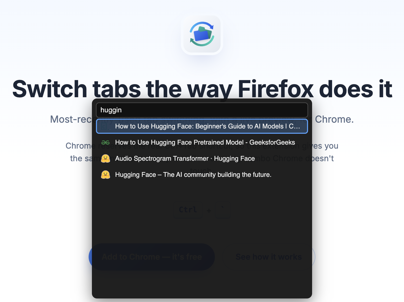 Type-ahead tab search
